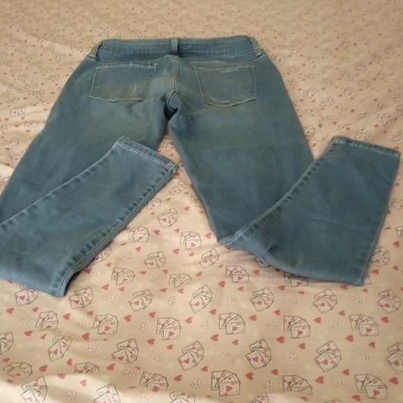 Arizona Women's Distressed Skinny Light Blue Jeans Size 5 Pre-owned - Picture 5 of 12